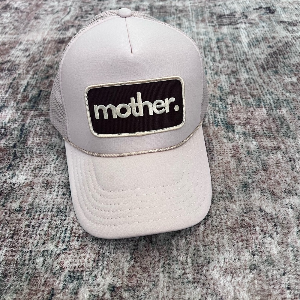 Mother Logo Cap in tan